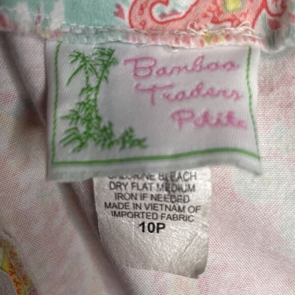 VTG Bamboo Traders‎ Paisley Spring GardenParty Boho Floral Stretch  Skirt10P - Picture 12 of 13
